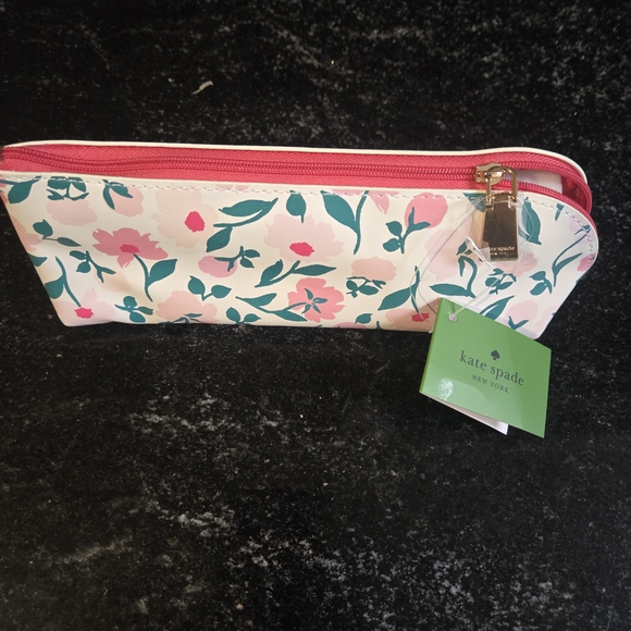 Kate Spade Floral Cosmetic Bag - Pink and Green - Picture 5 of 6